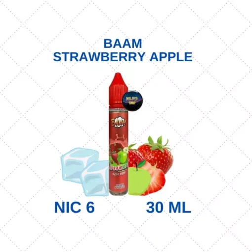 BAAM strawberry apple freebase น้ำยาฟรีเบส