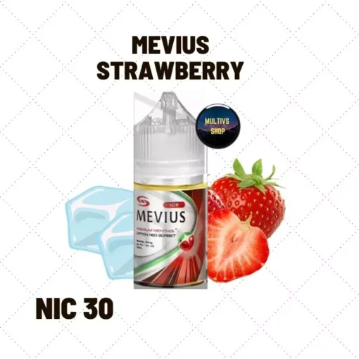 Mevius strawberry saltnic น้ำยาซอลนิค