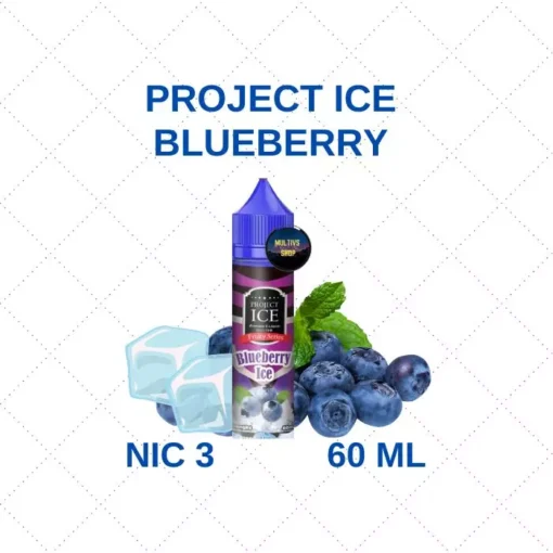 Project ice blueberry freebase น้ำยาฟรีเบส