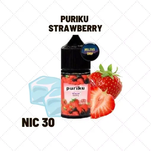 Puriku strawberry saltnic น้ำยาซอลนิค