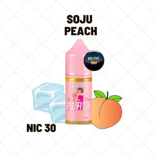 SOJU peach saltnic น้ำยาซอลนิค