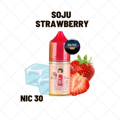 SOJU strawberry saltnic น้ำยาซอลนิค