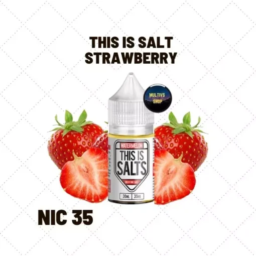 This is salt strawberry saltnic น้ำยาซอลนิค