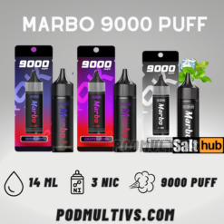 Marbo bar 9000 Puffs พอตใช้แล้วทิ้ง ดูดได้ 9000 คำ ราคาถูก