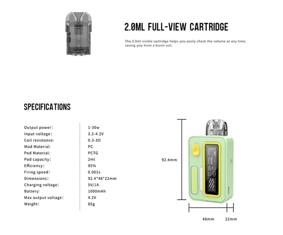 Rincoe Jellybox XS Pod Kit 6 Rincoe Jellybox XS Pod Kit 6
