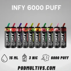 INFY Disposable Pod 6000 Puffs พอตอินฟี่ 6000 คำ ใช้แล้วทิ้ง ราคาส่ง