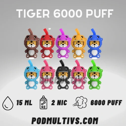 tiger 6000 puffs