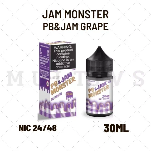 น้ำยา Jam Monster PB JAM Grape 30ml