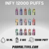 Infy 12000 Puffs ตัวใหม่ ใช้แล้วทิ้งอินฟี่ 12K