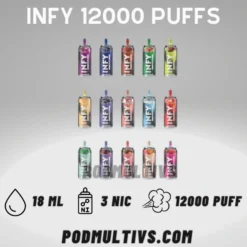 Infy 12000 Puffs ตัวใหม่ ใช้แล้วทิ้งอินฟี่ 12K