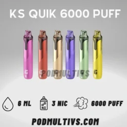 Ks Quik 6000 Puffs พอตใช้แล้วทิ้ง ควิก 6000 คำ